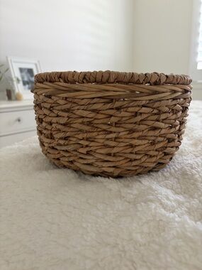 Woven Natural Storage Basket - Natural Brown